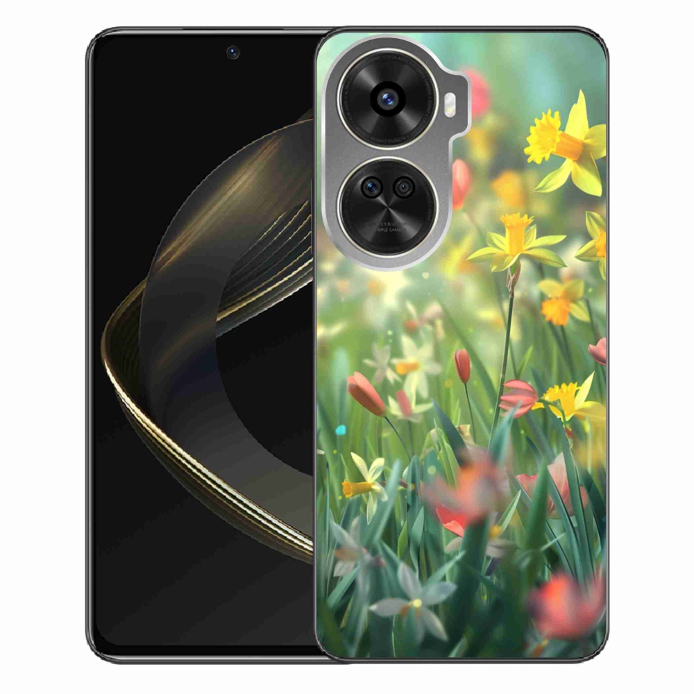 Gelový kryt mmCase na Huawei Nova 12 SE - jarní květy