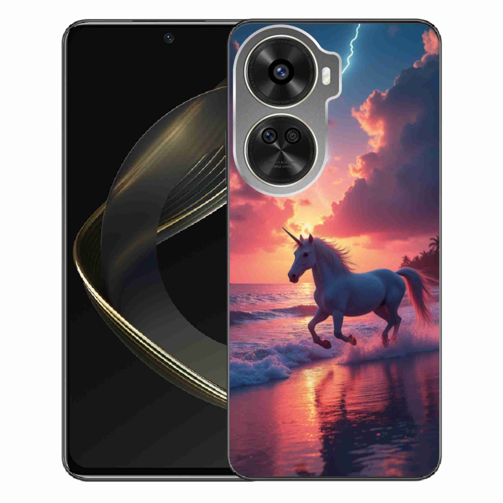 Gelový kryt mmCase na Huawei Nova 12 SE - jednorožec na pláži