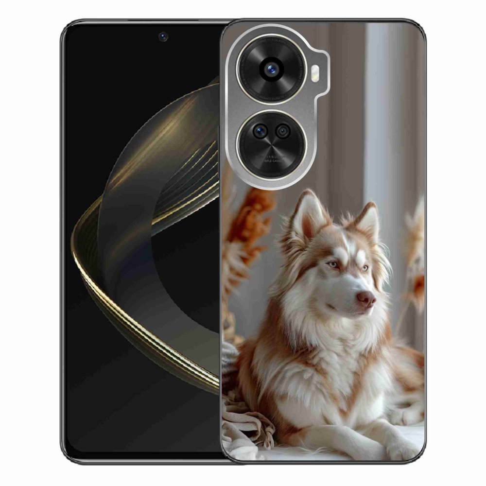 Gelový kryt mmCase na Huawei Nova 12 SE - klidný sibiřský husky