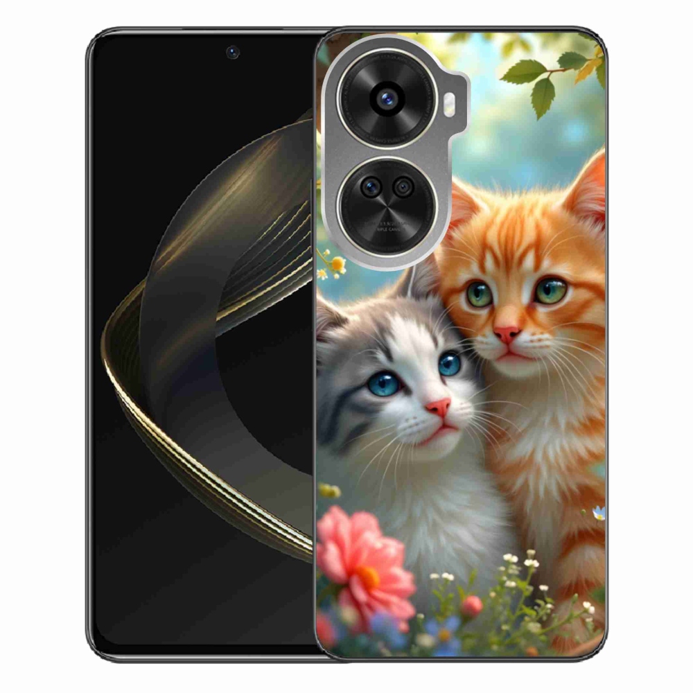 Gelový kryt mmCase na Huawei Nova 12 SE - kočičí láska 2