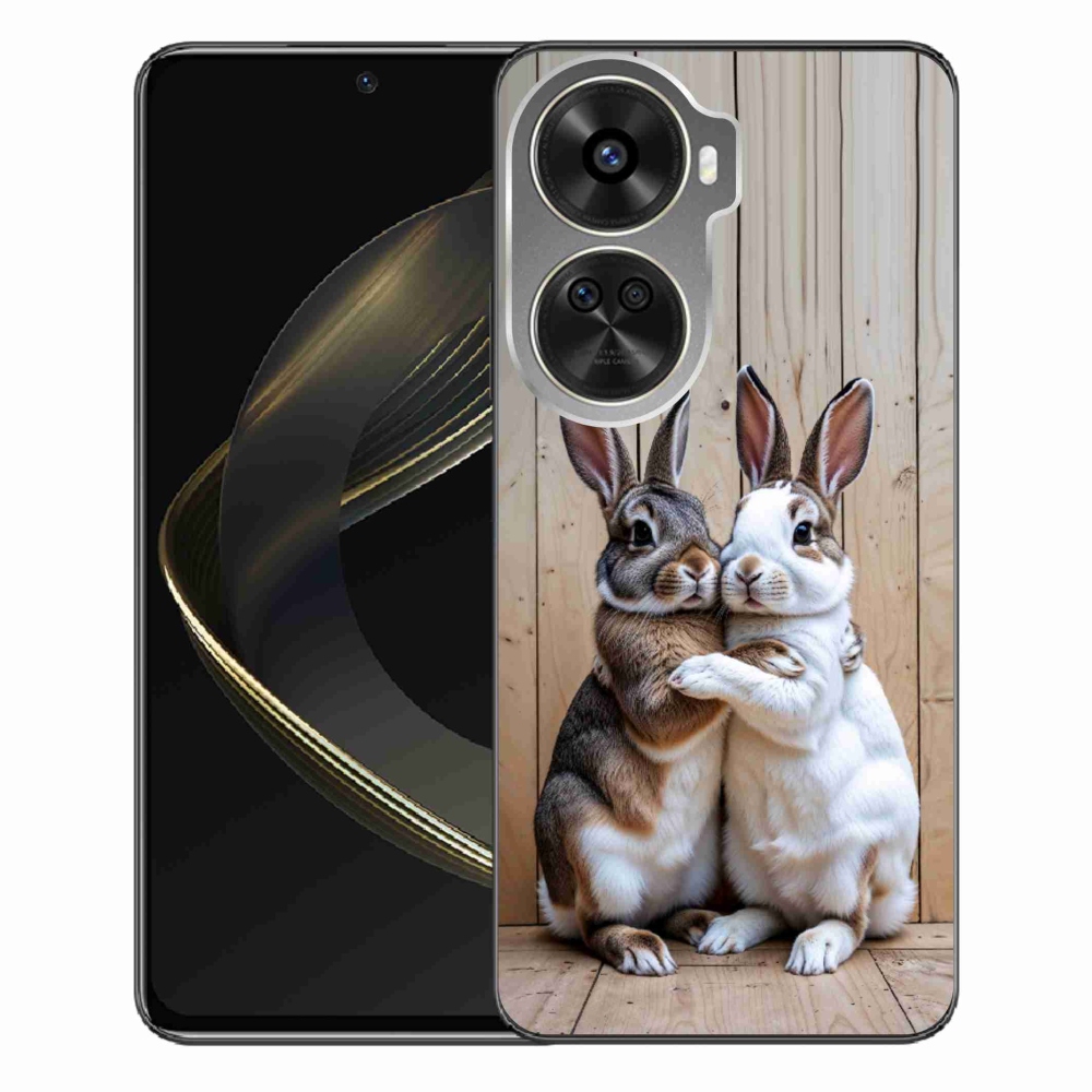 Gelový kryt mmCase na Huawei Nova 12 SE - králičí pár
