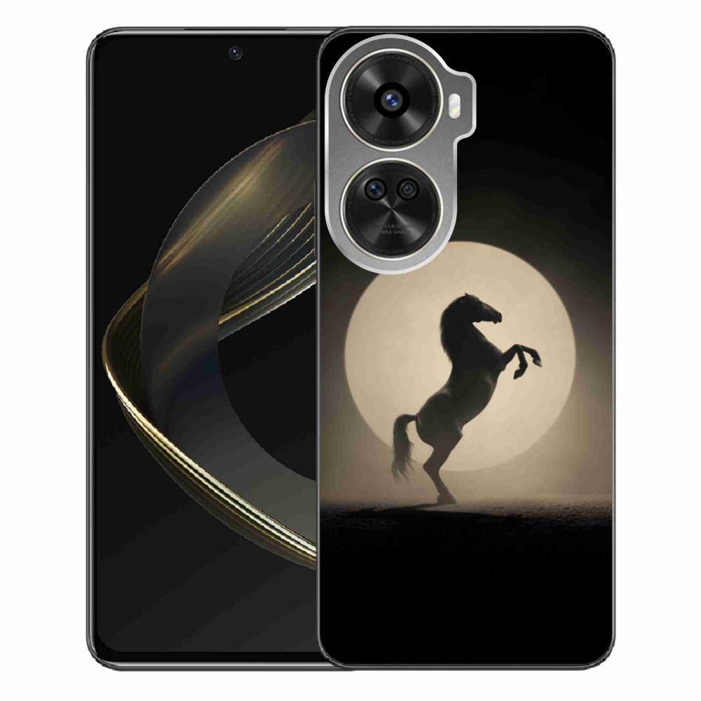 Gelový kryt mmCase na Huawei Nova 12 SE - kůň v siluetě