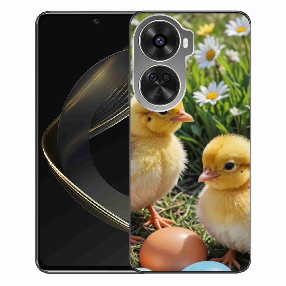 Gelový kryt mmCase na Huawei Nova 12 SE - kuřátka