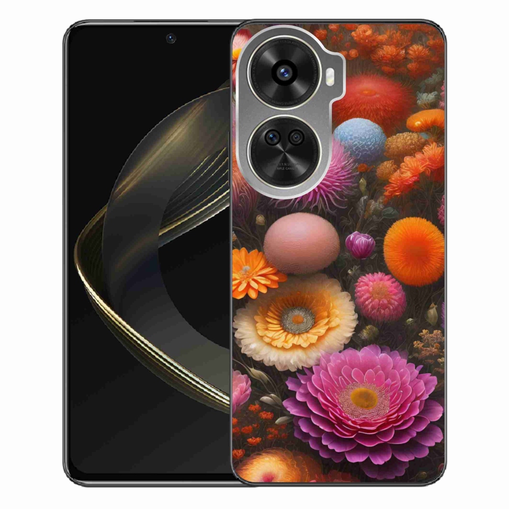 Gelový kryt mmCase na Huawei Nova 12 SE - květinová kompozice