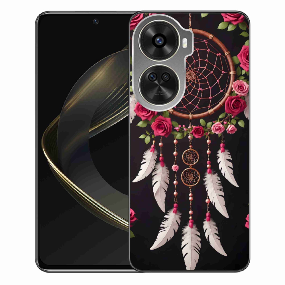 Gelový kryt mmCase na Huawei Nova 12 SE - lapač snů s růžemi
