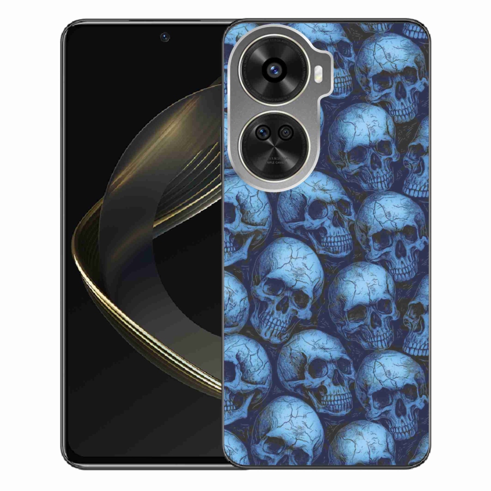 Gelový kryt mmCase na Huawei Nova 12 SE - lebky
