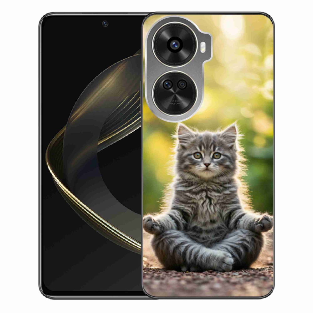 Gelový kryt mmCase na Huawei Nova 12 SE - meditující kotě