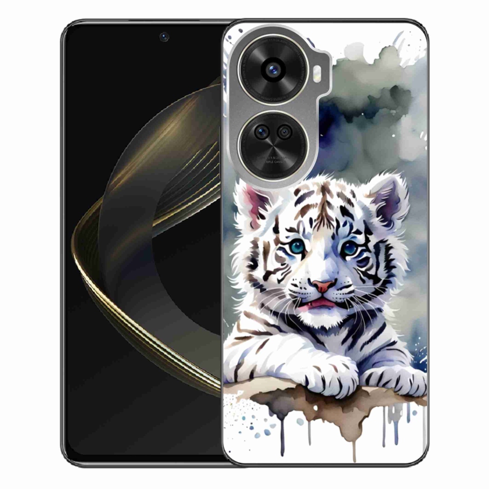 Gelový kryt mmCase na Huawei Nova 12 SE - mládě bílého tygra