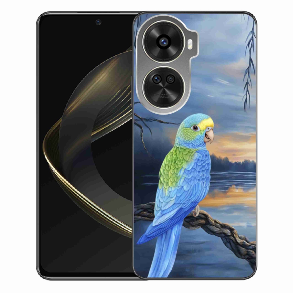 Gelový kryt mmCase na Huawei Nova 12 SE - modrý papoušek