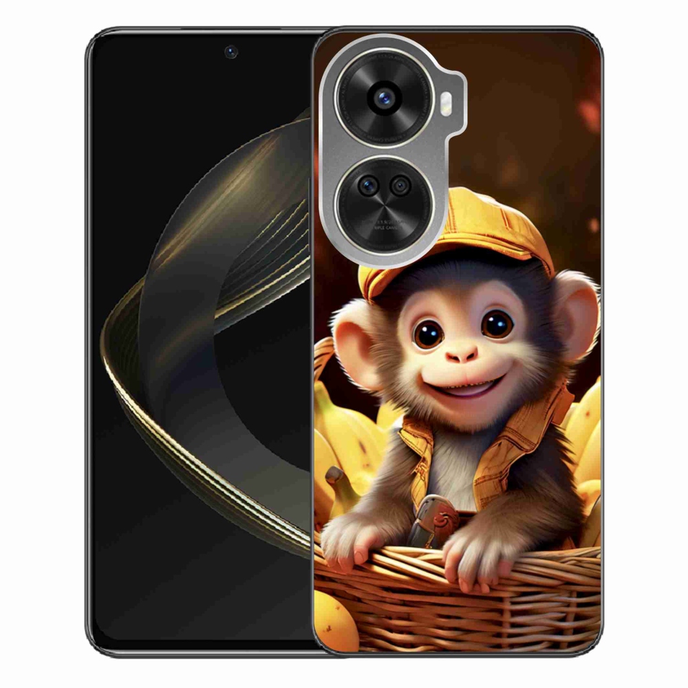 Gelový kryt mmCase na Huawei Nova 12 SE - opice v košíku
