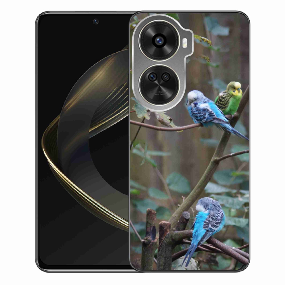 Gelový kryt mmCase na Huawei Nova 12 SE - papoušci na větvi
