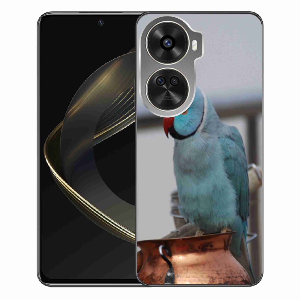 Gelový kryt mmCase na Huawei Nova 12 SE - papoušek alexandr modrý