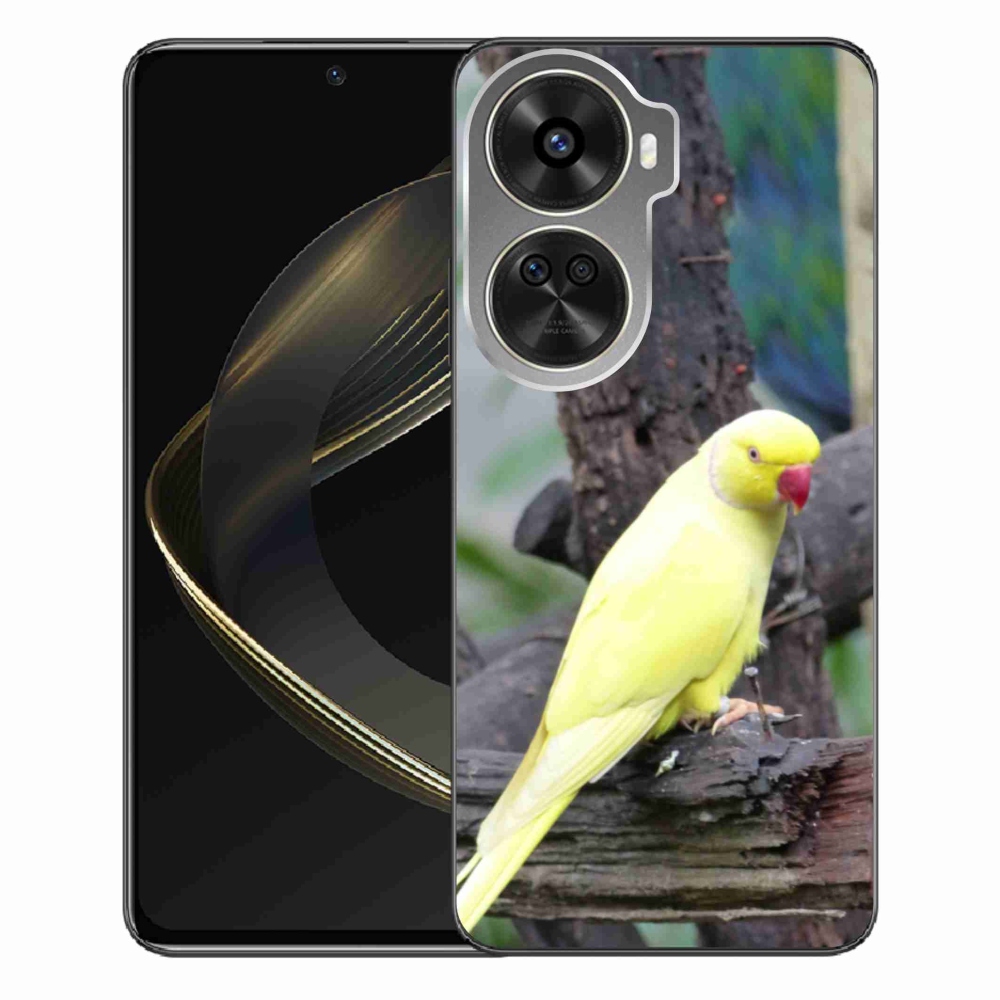 Gelový kryt mmCase na Huawei Nova 12 SE - papoušek alexandr žlutý