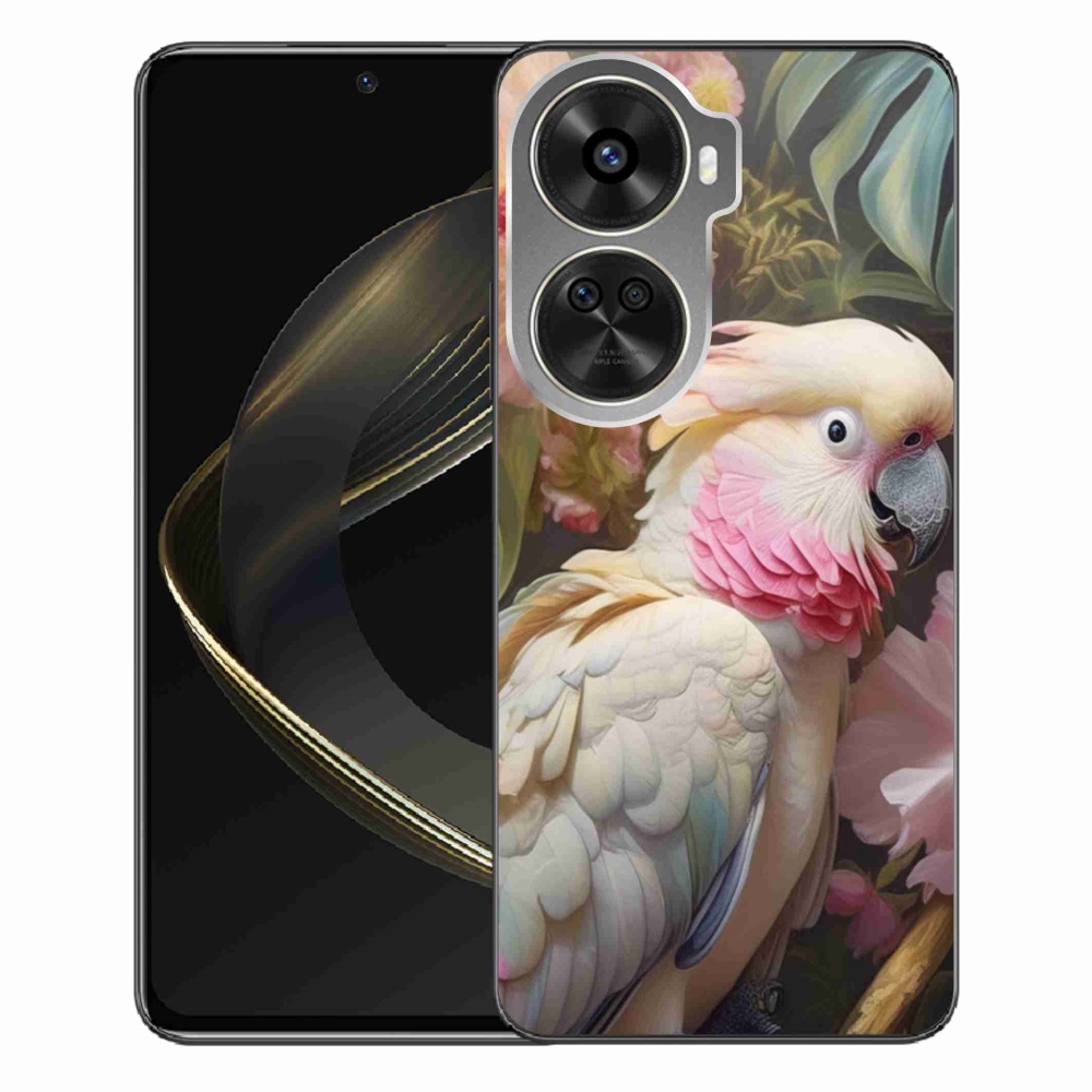 Gelový kryt mmCase na Huawei Nova 12 SE - papoušek kakadu růžový 2