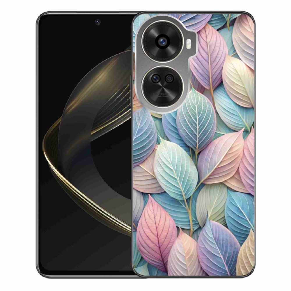 Gelový kryt mmCase na Huawei Nova 12 SE - pastelové listy