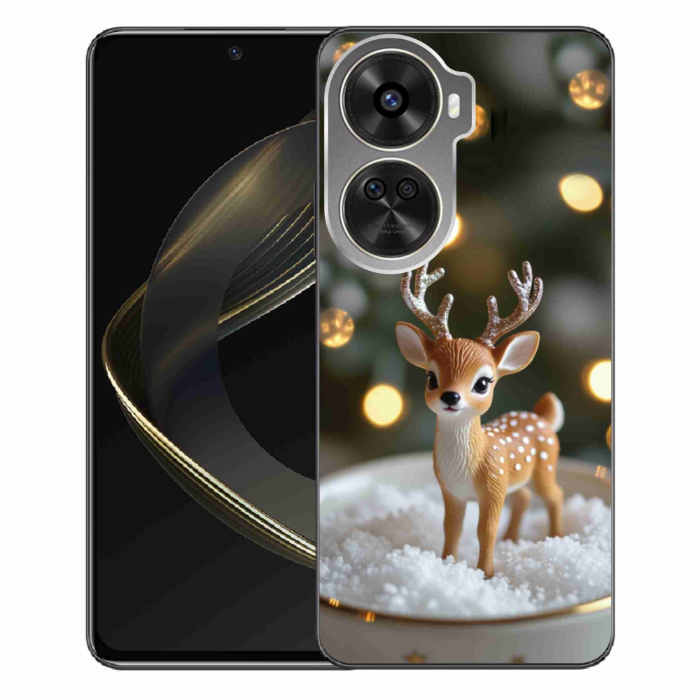 Gelový kryt mmCase na Huawei Nova 12 SE - roztomilý vánoční jelen