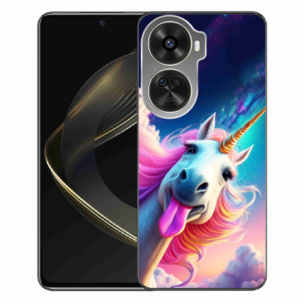 Gelový kryt mmCase na Huawei Nova 12 SE - šílený jednorožec