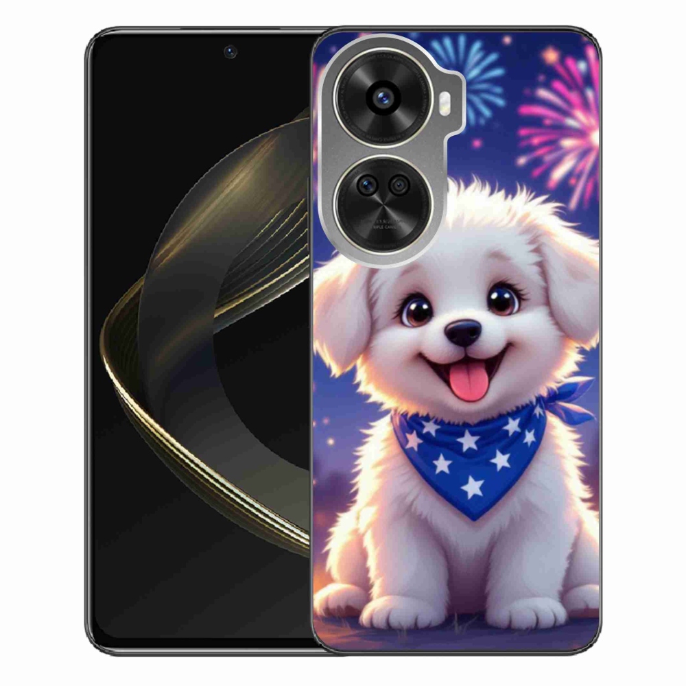 Gelový kryt mmCase na Huawei Nova 12 SE - slavnostní štěně