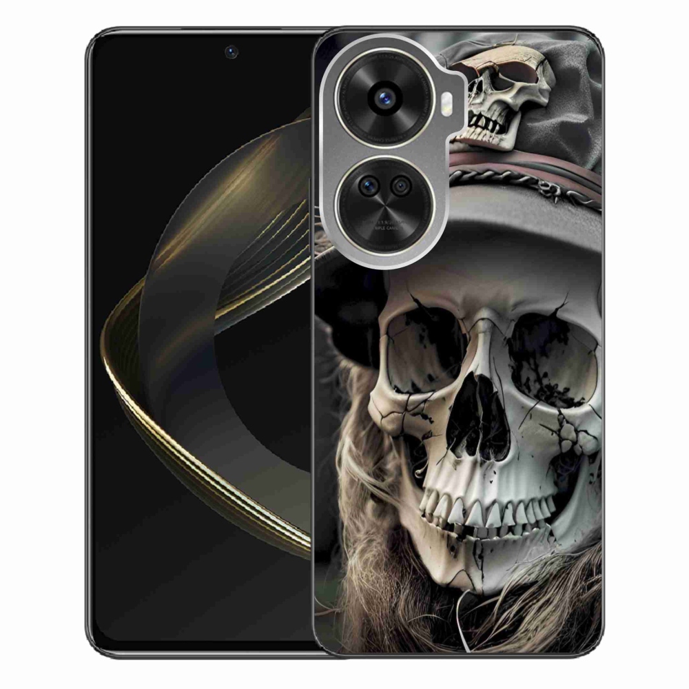 Gelový kryt mmCase na Huawei Nova 12 SE - temná lebka
