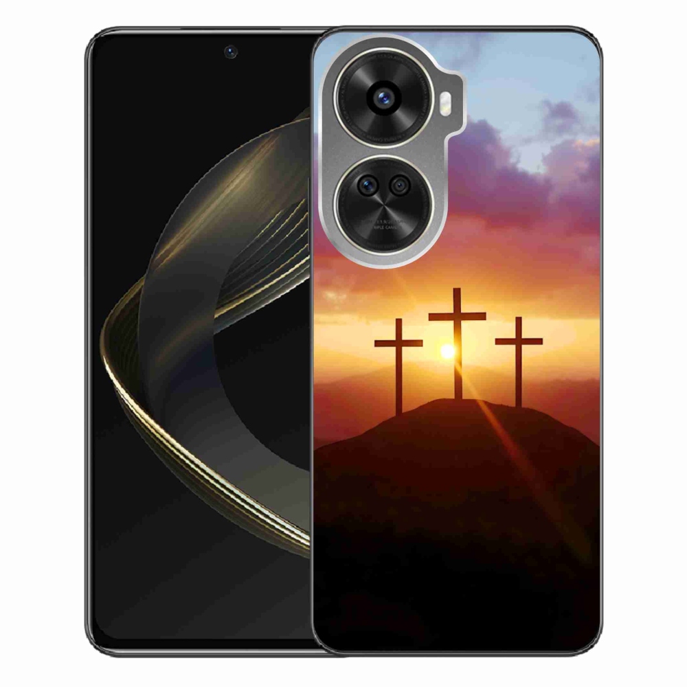 Gelový kryt mmCase na Huawei Nova 12 SE - tři kříže