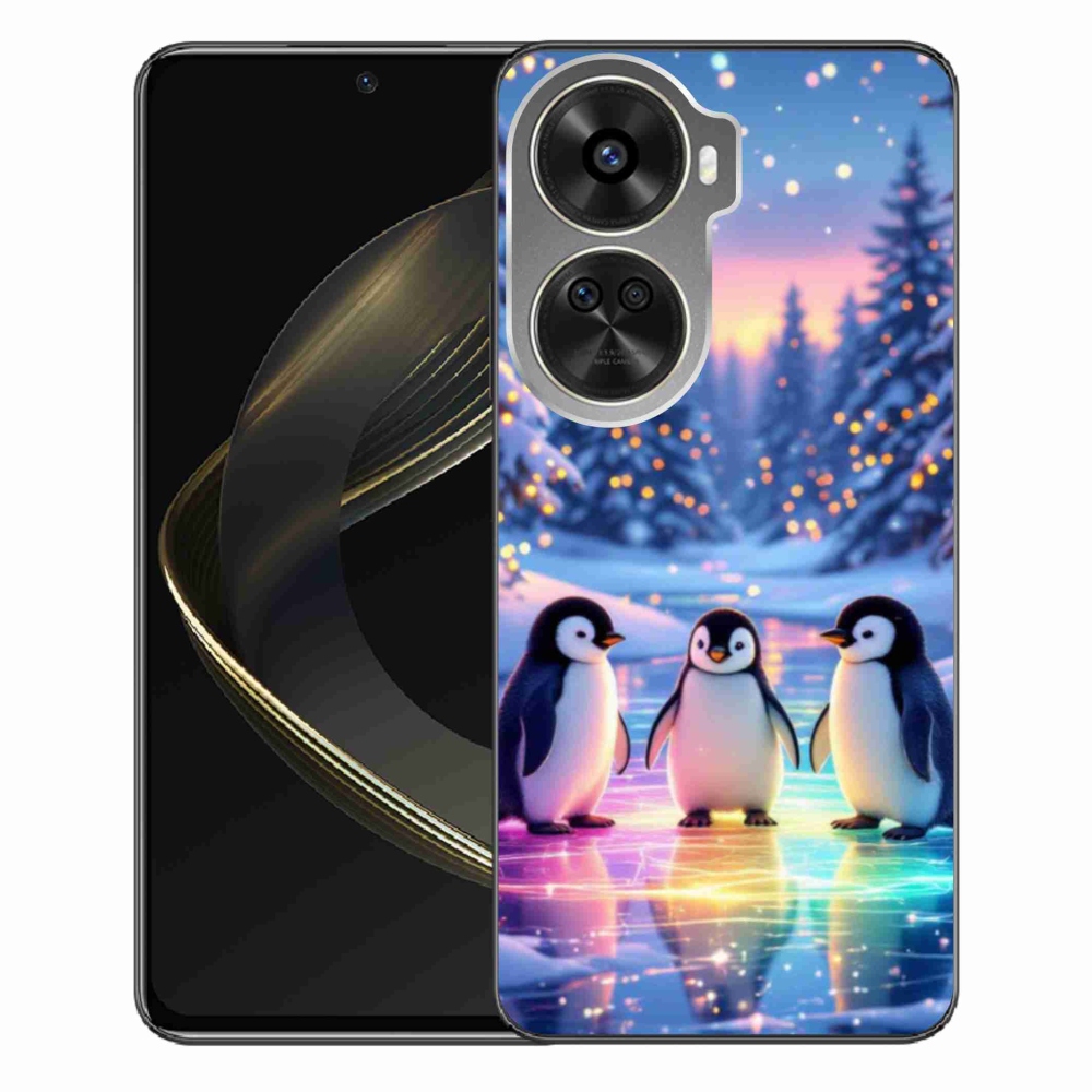 Gelový kryt mmCase na Huawei Nova 12 SE - tučnáci