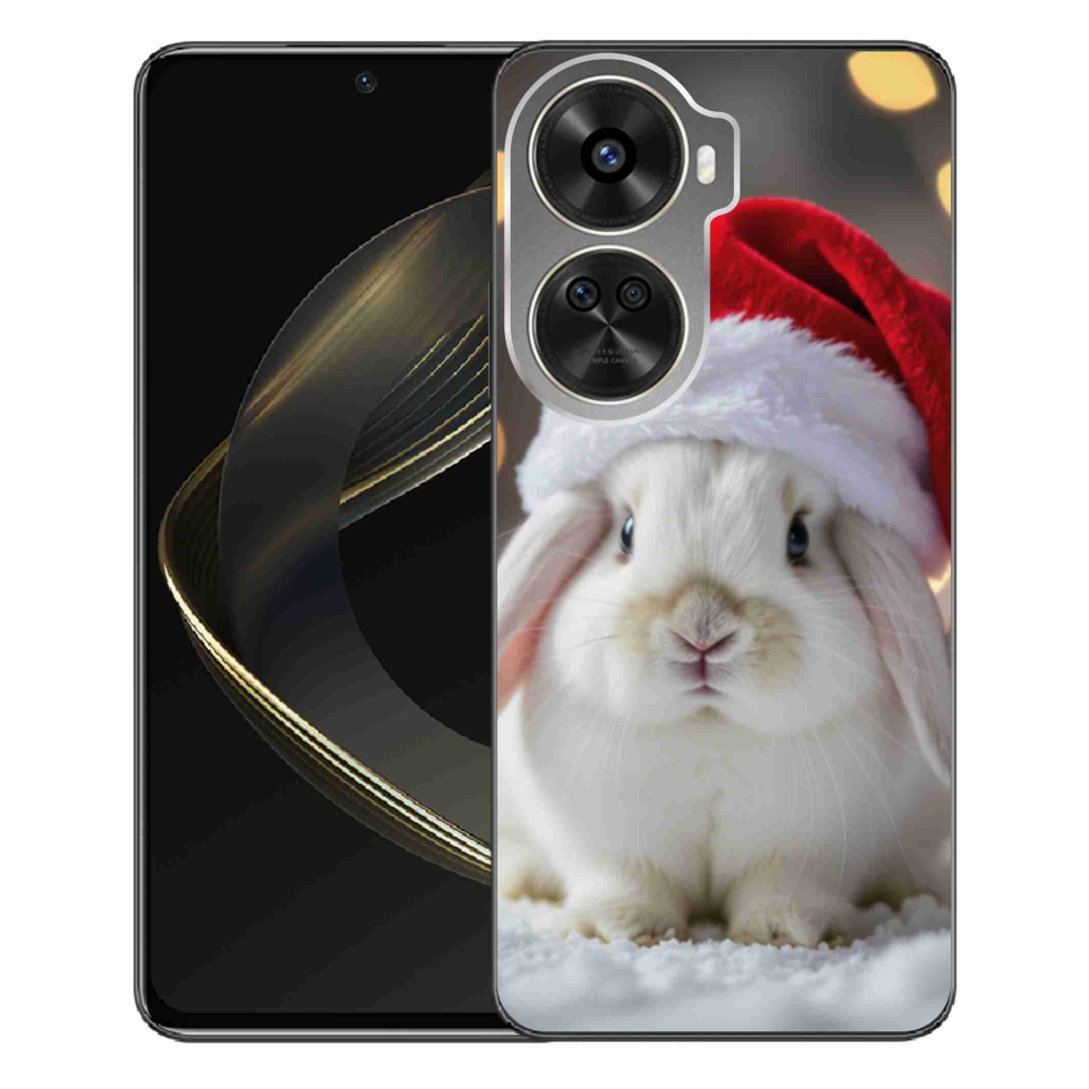 Gelový kryt mmCase na Huawei Nova 12 SE - vánoční králík