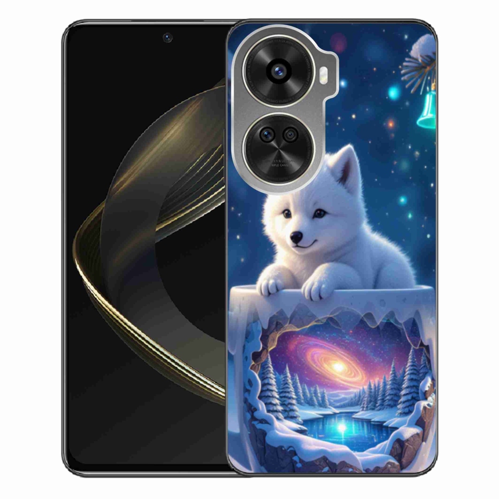 Gelový kryt mmCase na Huawei Nova 12 SE - vánoční štěně