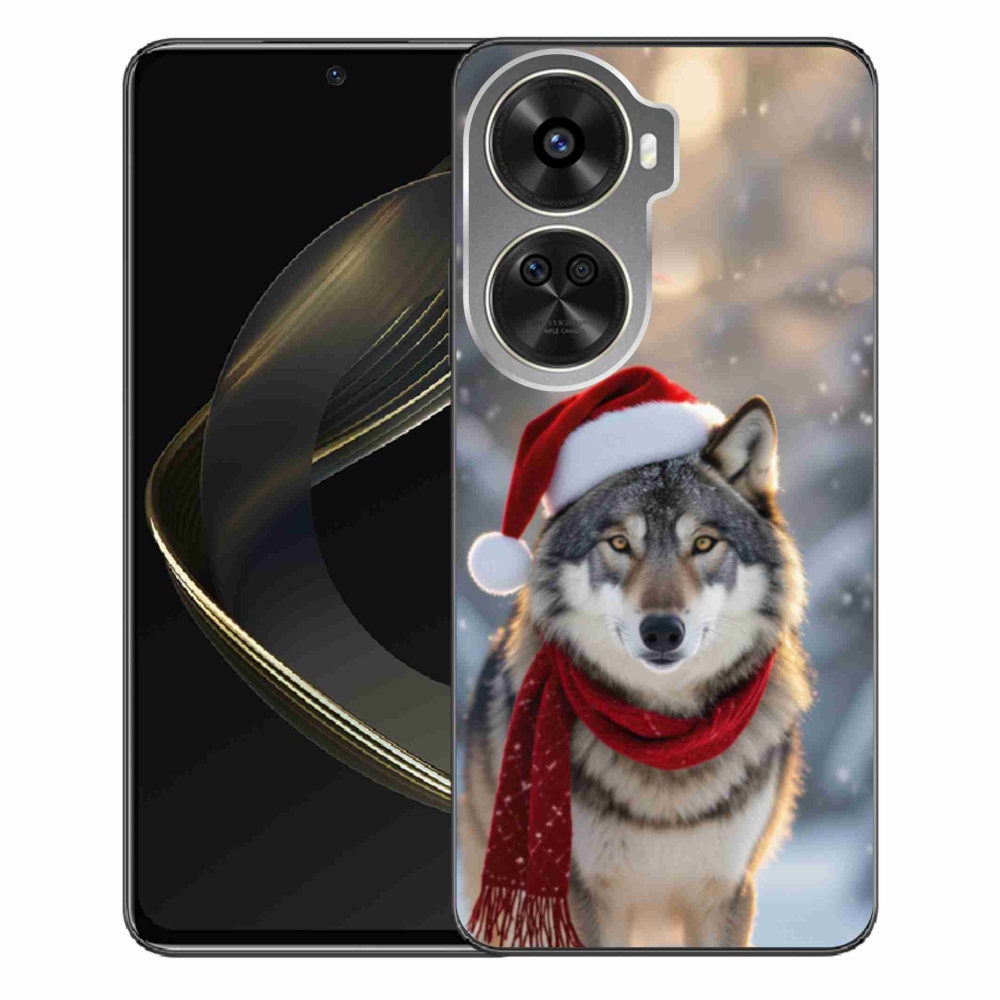 Gelový kryt mmCase na Huawei Nova 12 SE - vánoční vlk