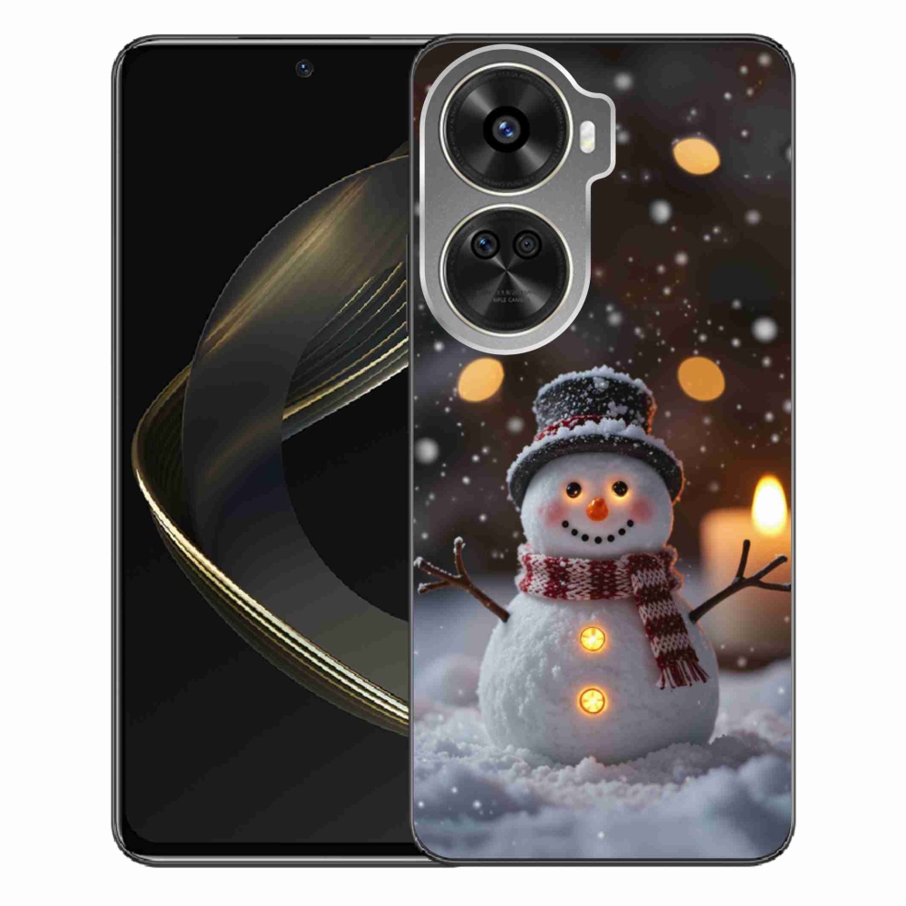 Gelový kryt mmCase na Huawei Nova 12 SE - veselý sněhulák