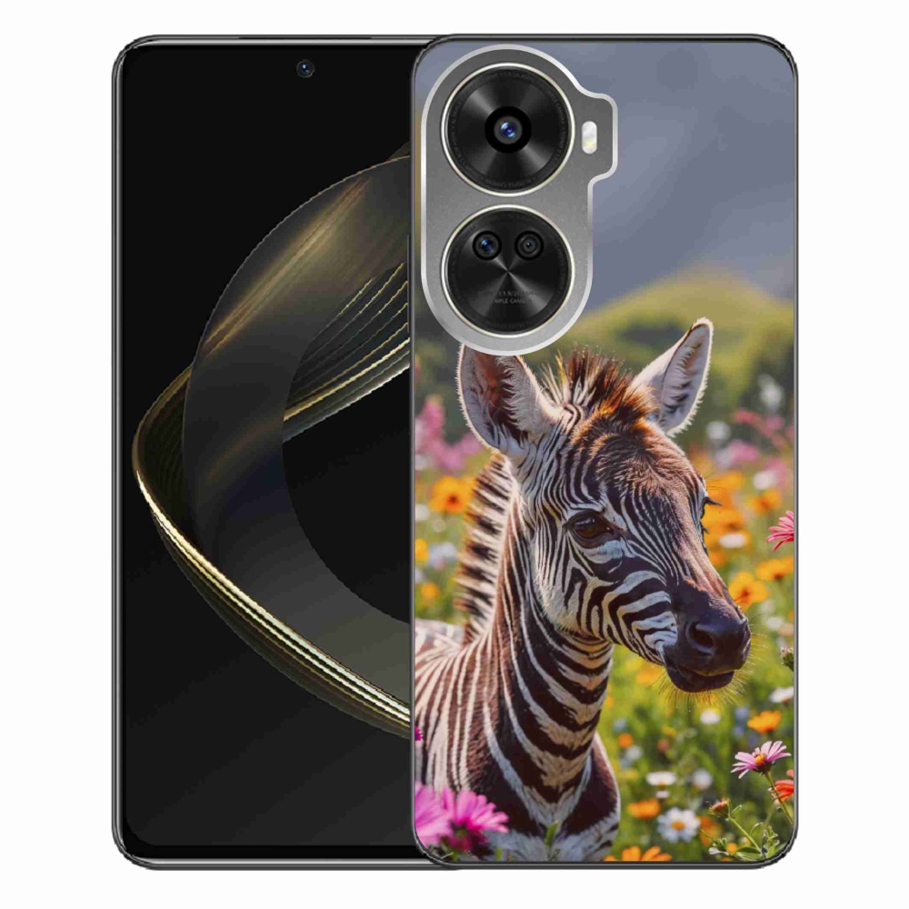 Gelový kryt mmCase na Huawei Nova 12 SE - zebra na louce
