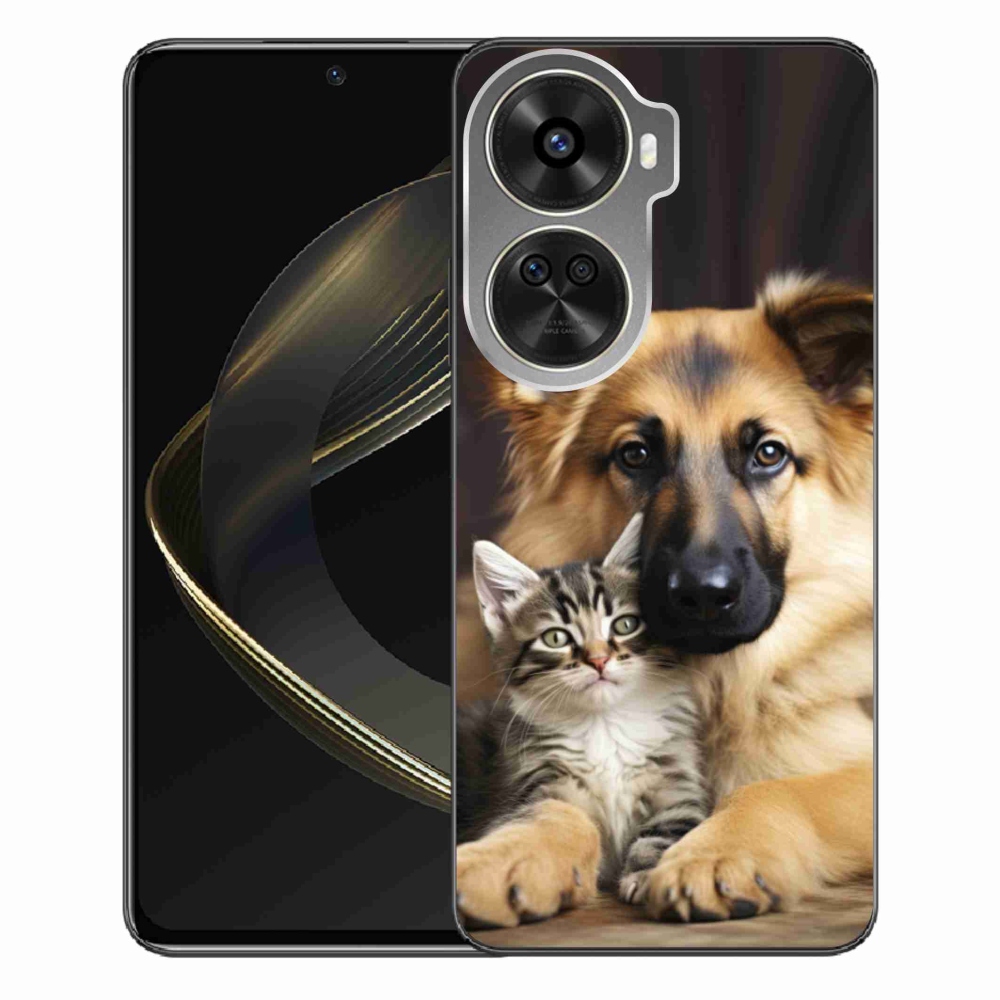 Gelový kryt mmCase na Huawei Nova 12 SE - zvířecí přátelství