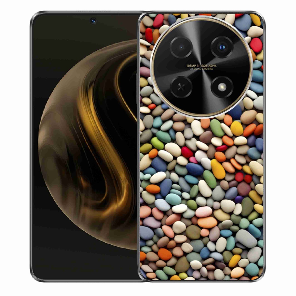 Gelový kryt mmCase na Huawei Nova 12i - barevné kamínky 2
