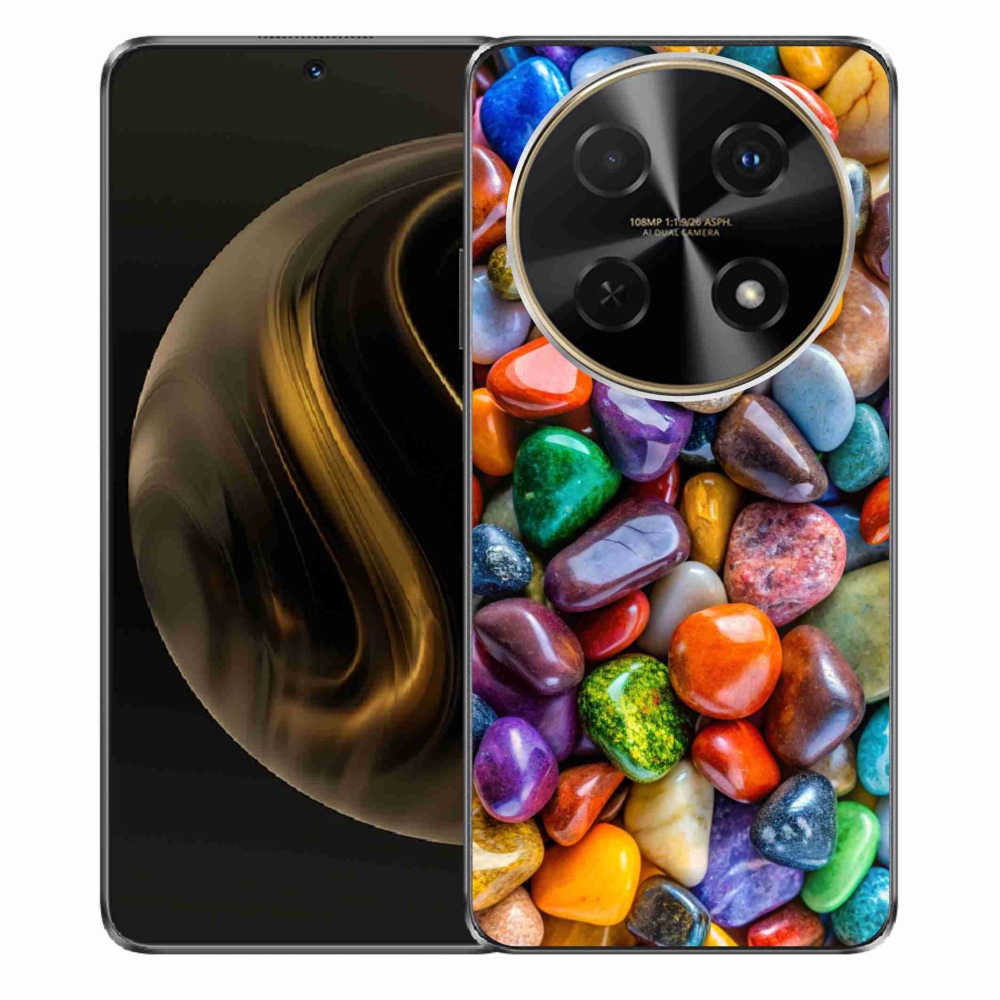 Gelový kryt mmCase na Huawei Nova 12i - barevné kamínky