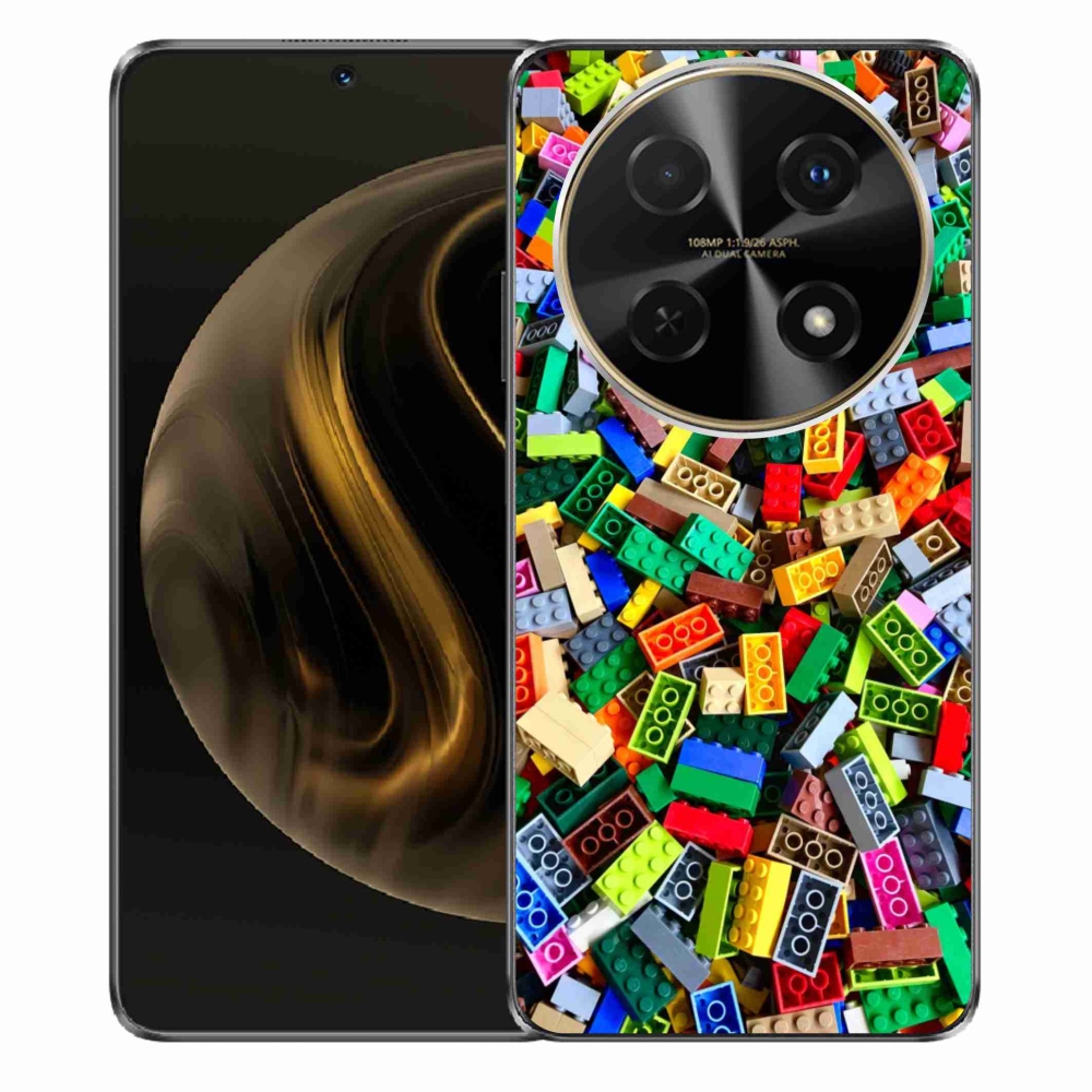 Gelový kryt mmCase na Huawei Nova 12i - barevné stavební kostky