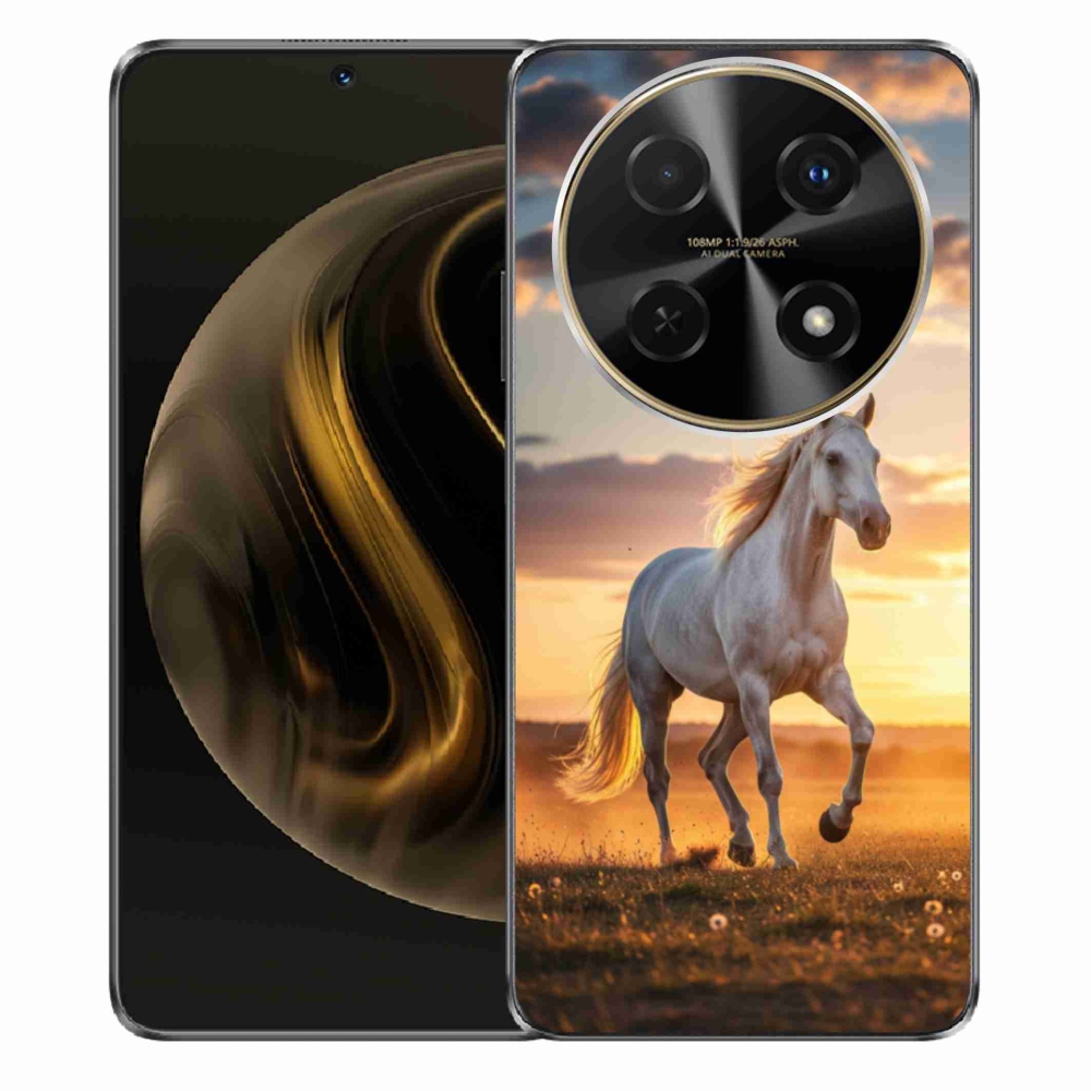 Gelový kryt mmCase na Huawei Nova 12i - běžící bílý kůň 2
