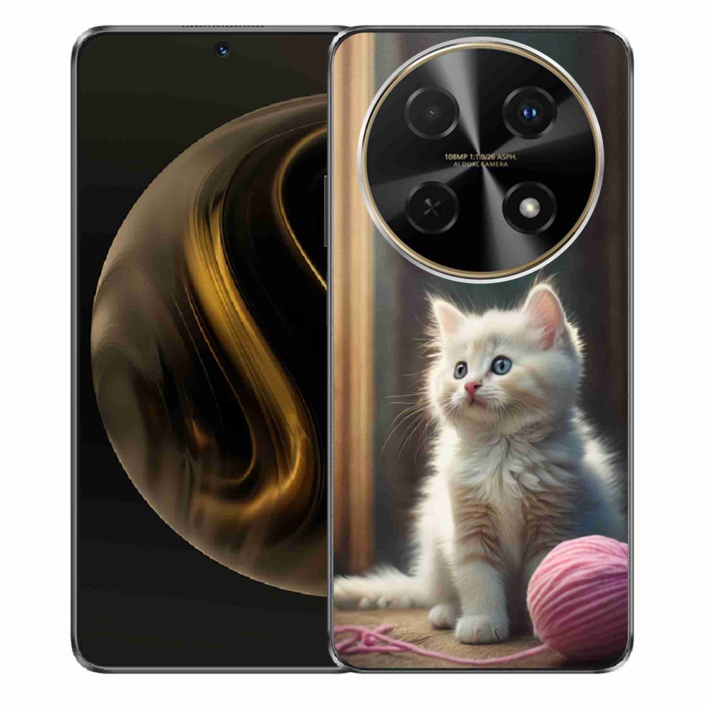Gelový kryt mmCase na Huawei Nova 12i - bílé kotě 2
