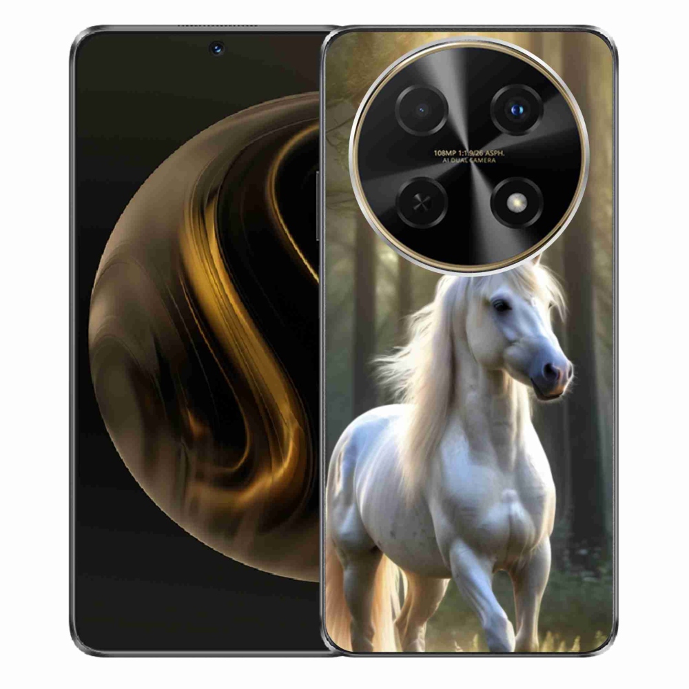 Gelový kryt mmCase na Huawei Nova 12i - bílý kůň 3