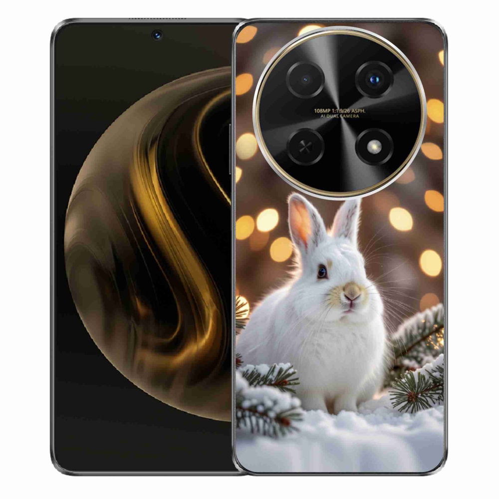 Gelový kryt mmCase na Huawei Nova 12i - bílý zajíc