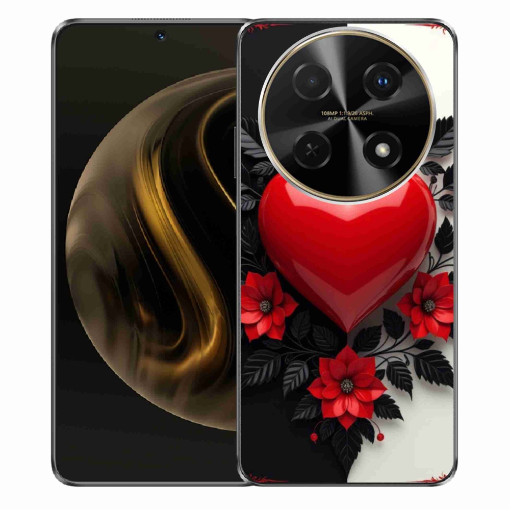 Gelový kryt mmCase na Huawei Nova 12i - červené srdce