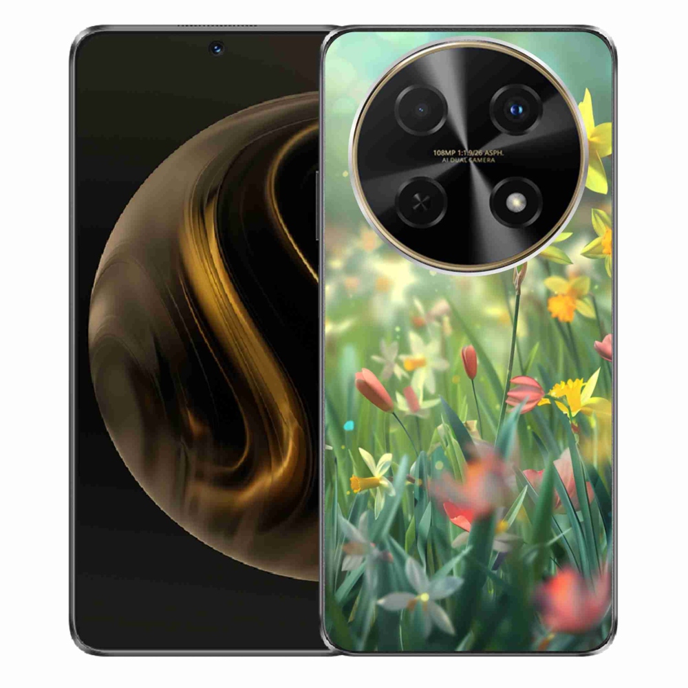 Gelový kryt mmCase na Huawei Nova 12i - jarní květy