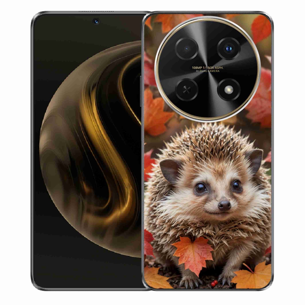 Gelový kryt mmCase na Huawei Nova 12i - ježek v listí