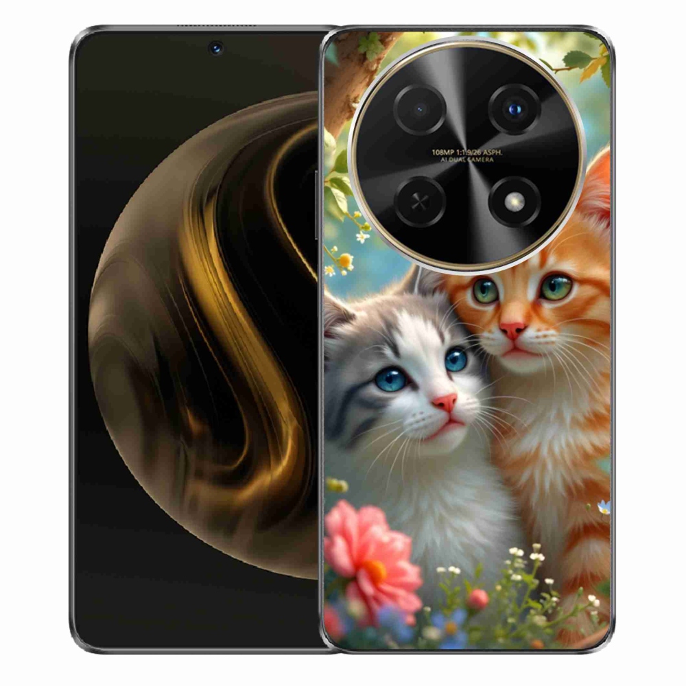 Gelový kryt mmCase na Huawei Nova 12i - kočičí láska 2
