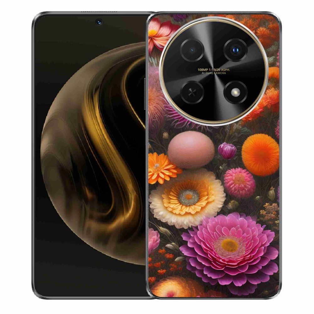 Gelový kryt mmCase na Huawei Nova 12i - květinová kompozice