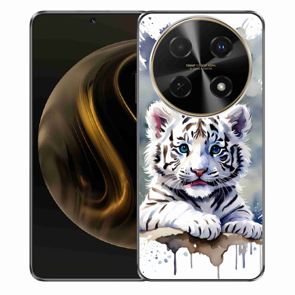 Gelový kryt mmCase na Huawei Nova 12i - mládě bílého tygra