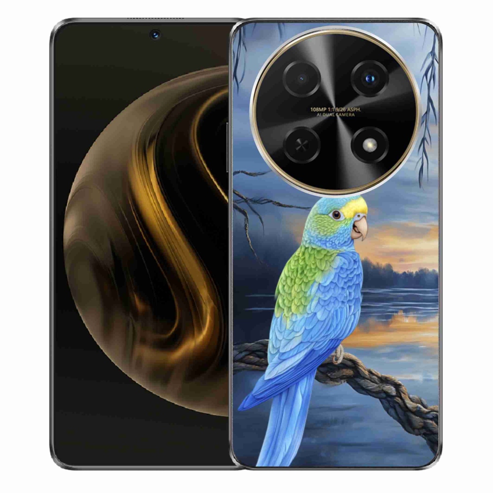 Gelový kryt mmCase na Huawei Nova 12i - modrý papoušek