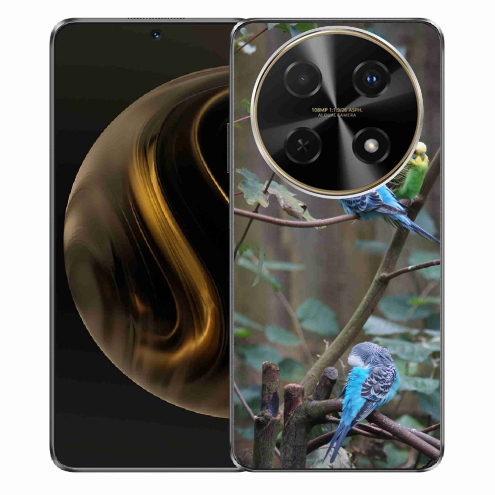 Gelový kryt mmCase na Huawei Nova 12i - papoušci na větvi