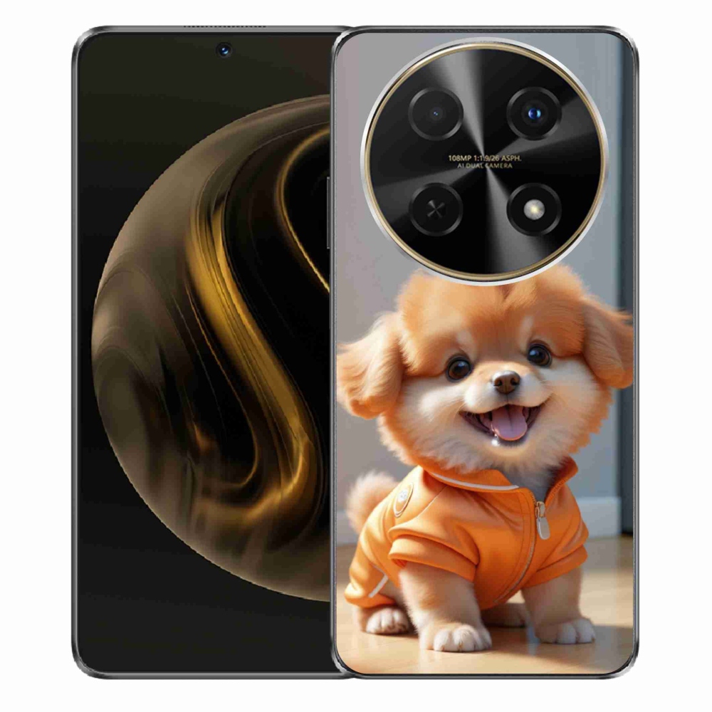 Gelový kryt mmCase na Huawei Nova 12i - roztomilý pomeranian v mikině