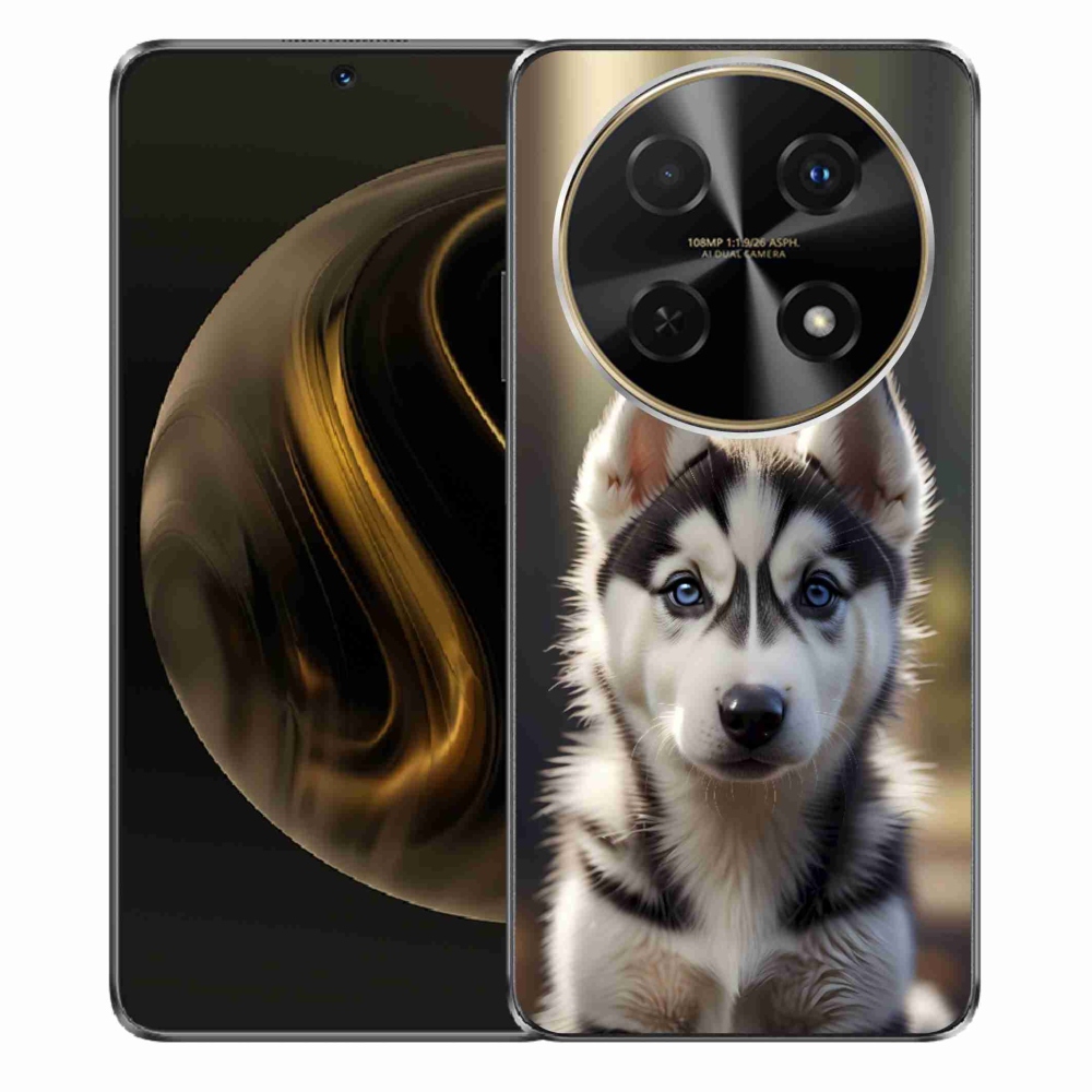 Gelový kryt mmCase na Huawei Nova 12i - roztomilý sibiřský husky