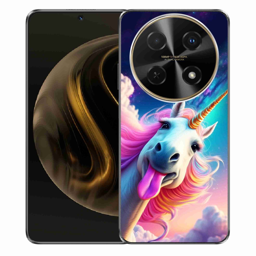 Gelový kryt mmCase na Huawei Nova 12i - šílený jednorožec