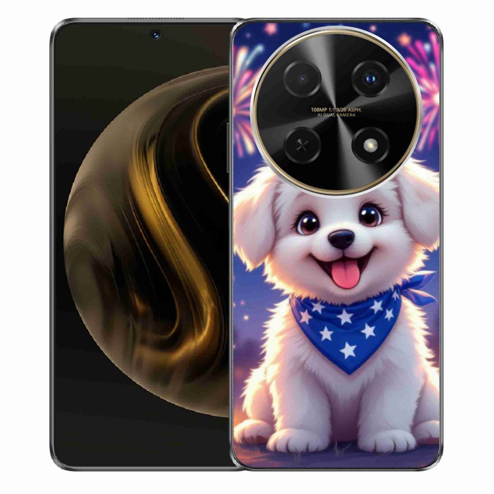 Gelový kryt mmCase na Huawei Nova 12i - slavnostní štěně